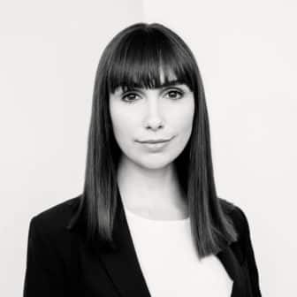 black and white photograph of Laura O'Brien