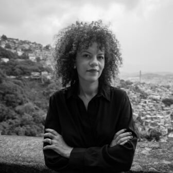 Black and white photo of Cecília Olliveira