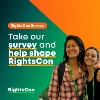 Take our survey and help shape RightsCon