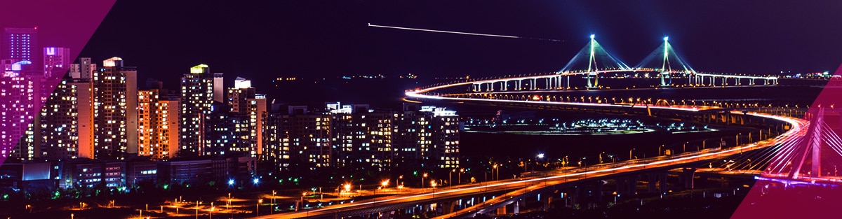 areal photo of Incheon in South Korea