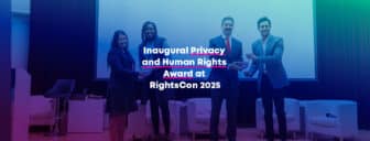 Inaugural Privacy and Human Rights Award at RightsCon 2025
