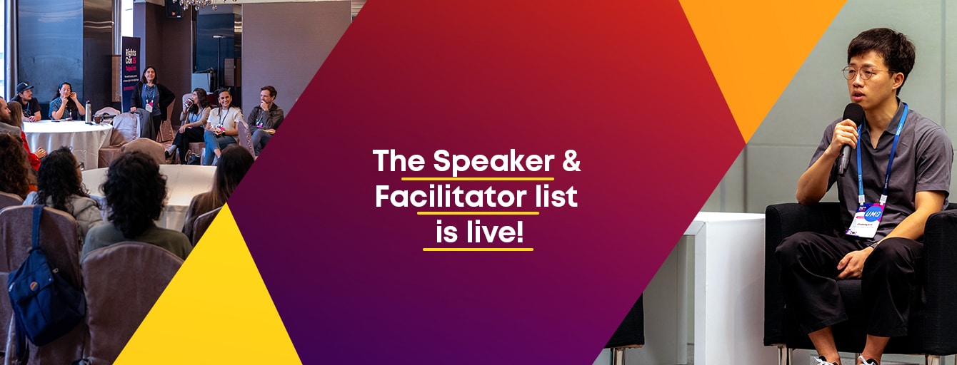 Nominate yourself: The Speaker & Facilitator list is live!